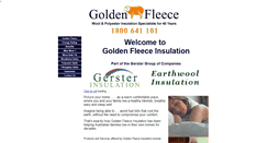 Desktop Screenshot of goldenfleeceinsulation.com.au